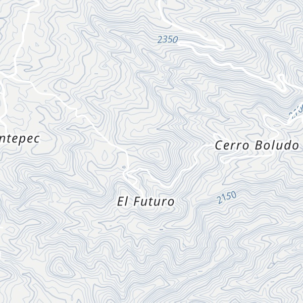 Map of Cerro Boludo