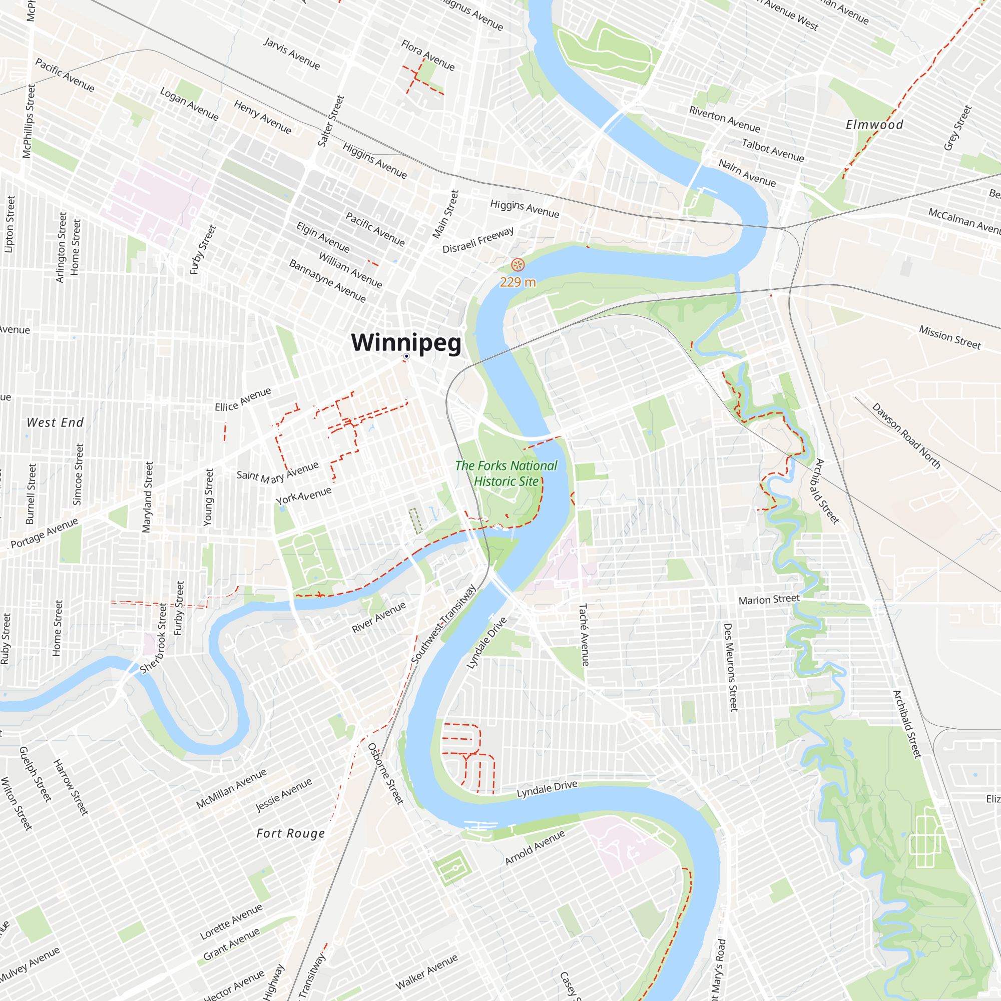 Explore Manitoba Centre map