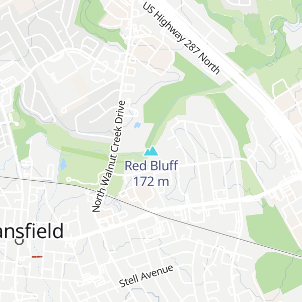 Map of Red Bluff