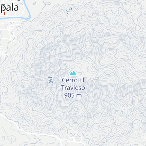 Map of Cerro El Travieso