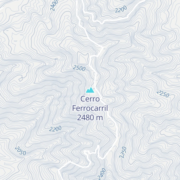 Map of Cerro Ferrocarril