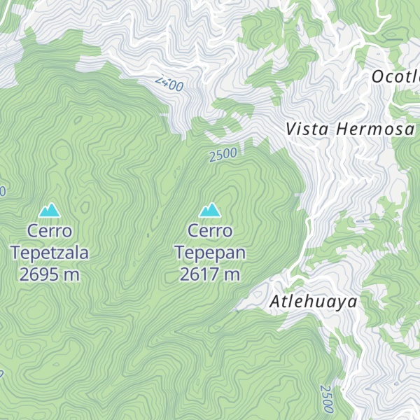 Map of Cerro Tepepan