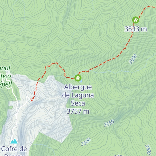 Map of Albergue de Laguna Seca