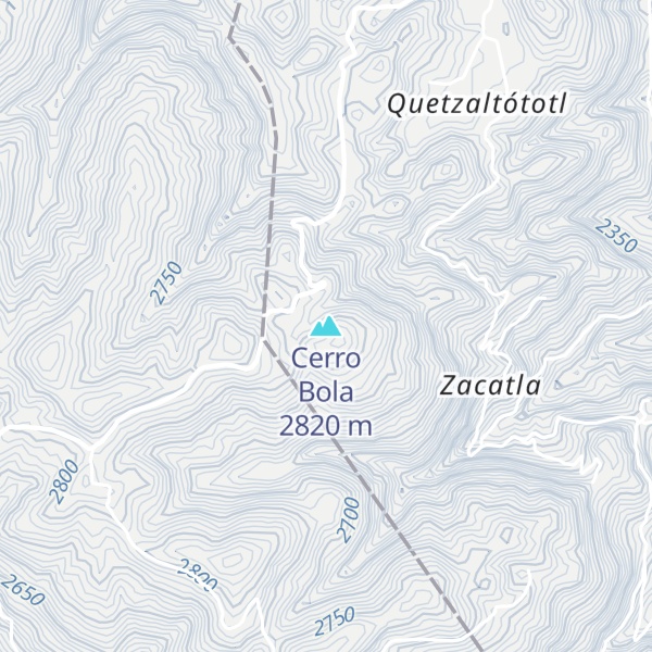 Map of Cerro Bola