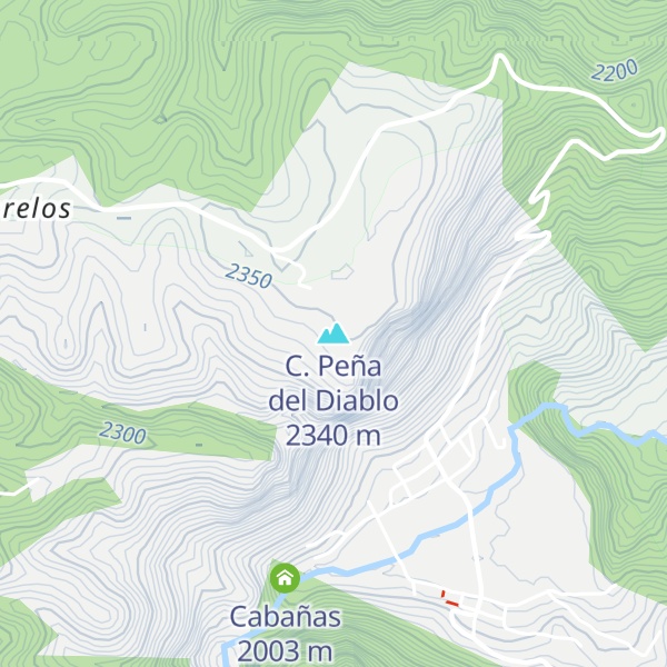 Map of C. Peña del Diablo