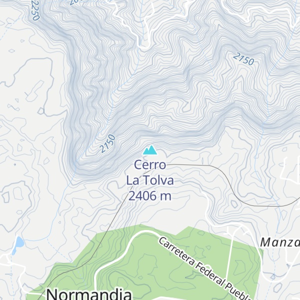 Map of Cerro La Tolva