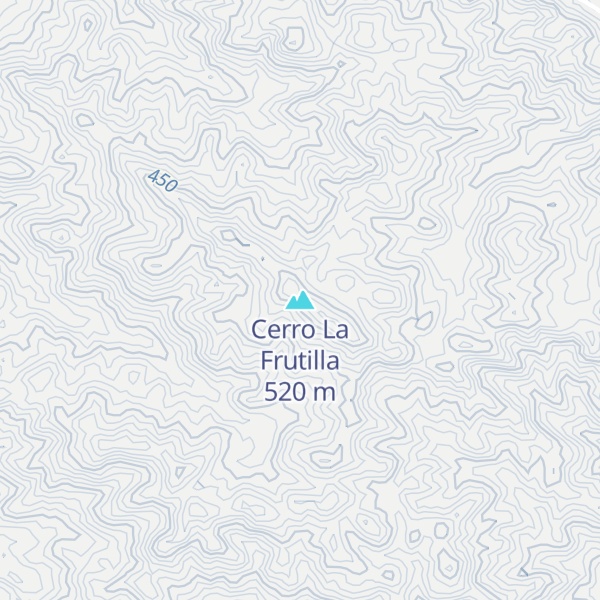 Map of Cerro La Frutilla