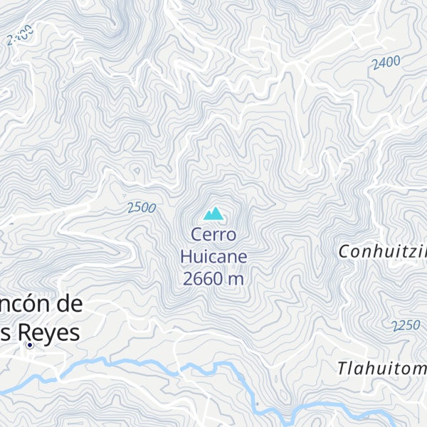Map of Cerro Huicane