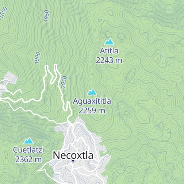 Map of Aguaxititla