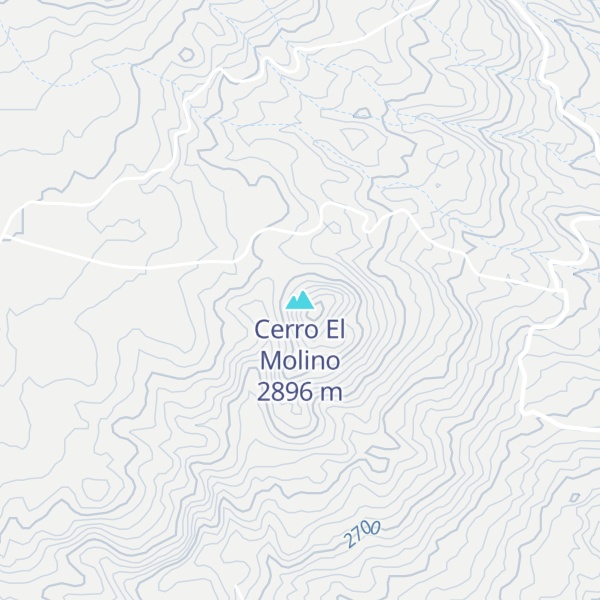 Map of Cerro El Molino