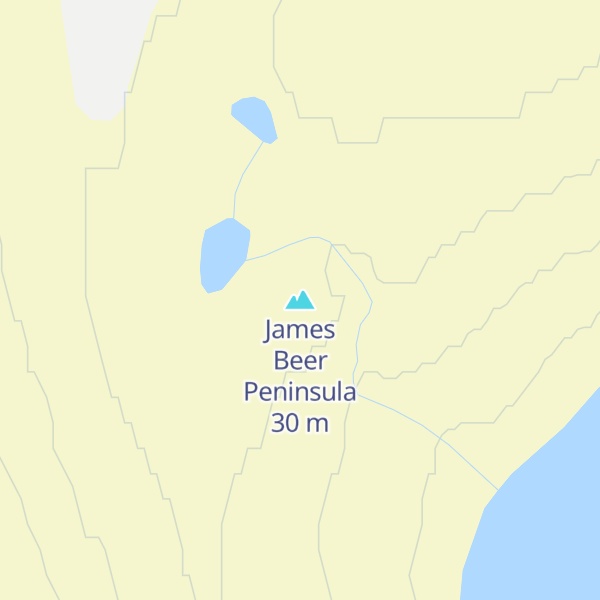 Map of James Beer Peninsula