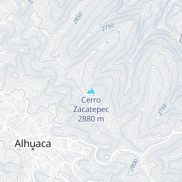 Map of Cerro Zacatepec