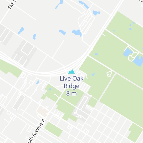 Map of Live Oak Ridge
