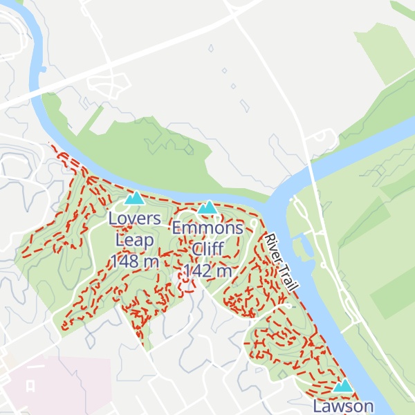 Map of Emmons Cliff