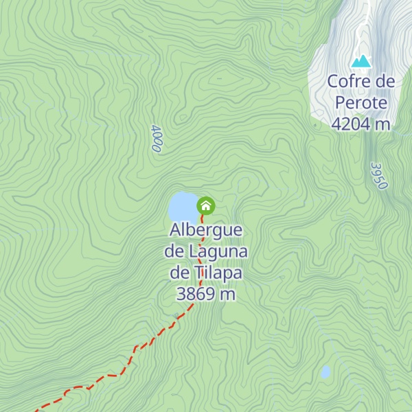Map of Albergue de Laguna de Tilapa