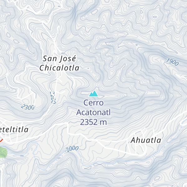 Map of Cerro Acatonatl