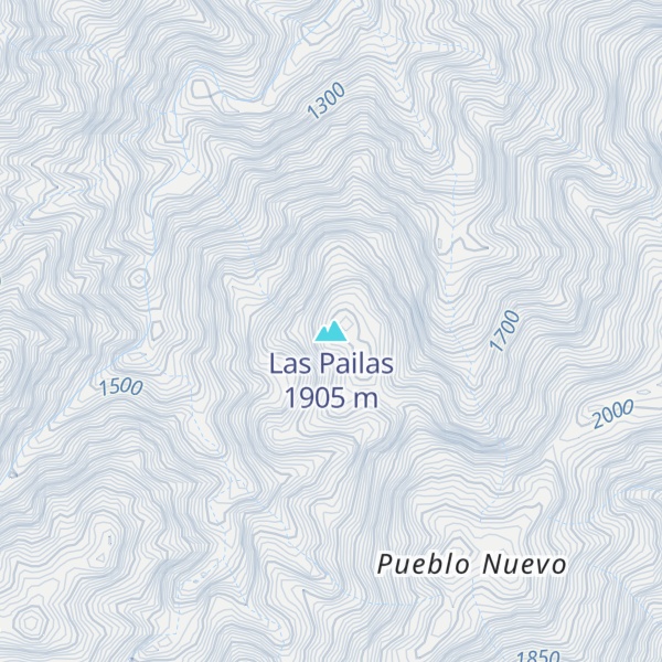 Map of Las Pailas