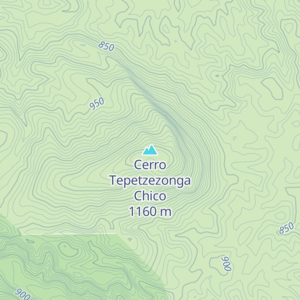 Map of Cerro Tepetzezonga Chico