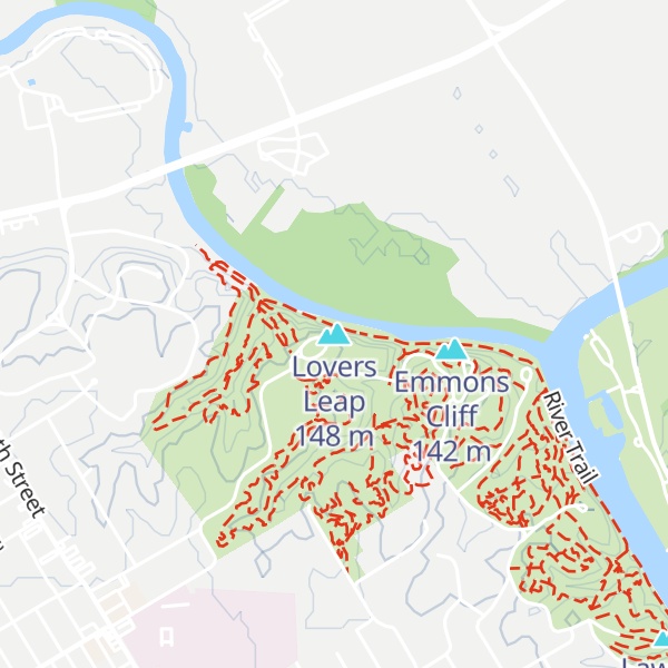 Map of Lovers Leap