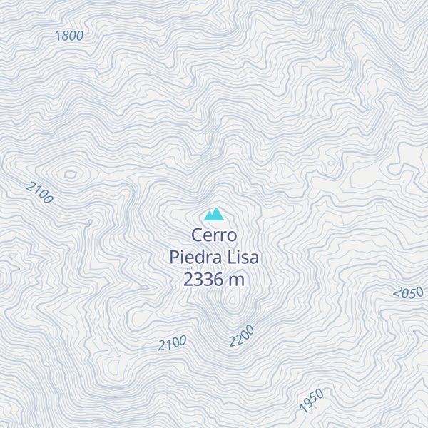Map of Cerro Piedra Lisa