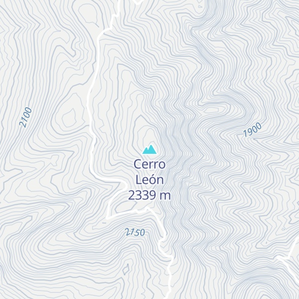 Map of Cerro León