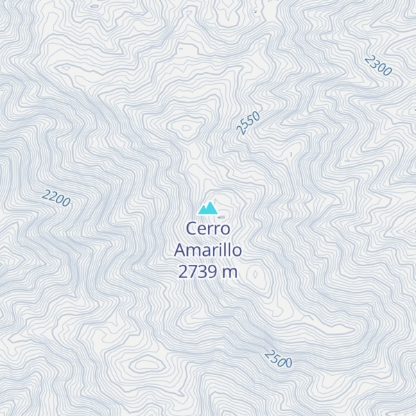 Map of Cerro Amarillo