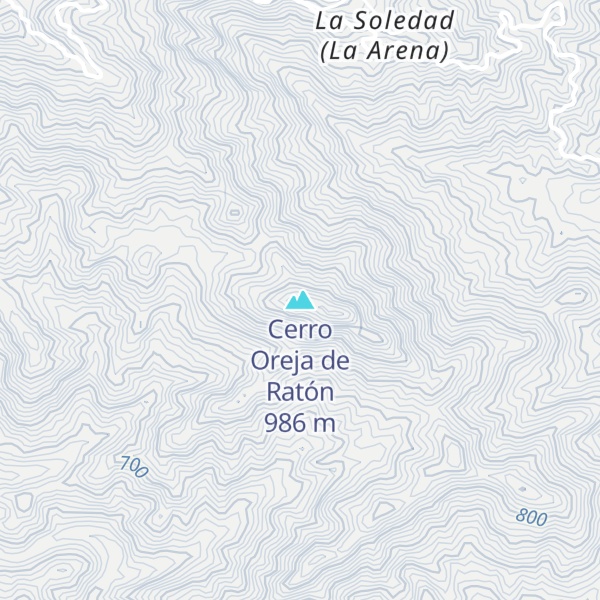 Map of Cerro Oreja de Ratón