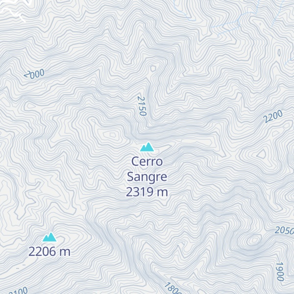 Map of Cerro Sangre