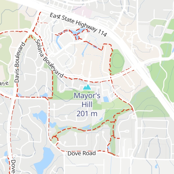 Map of Mayor's Hill