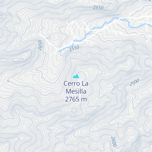 Map of Cerro La Mesilla
