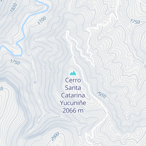 Map of Cerro Santa Catarina Yucuniñe
