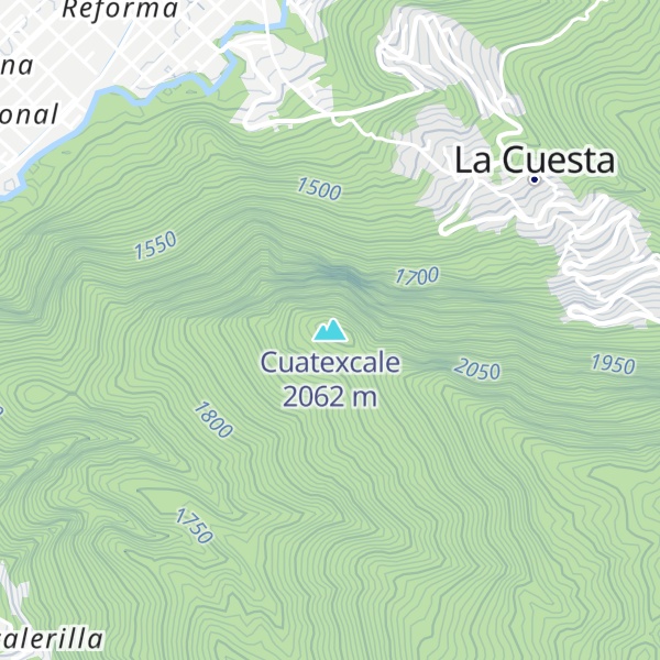 Map of Cuatexcale