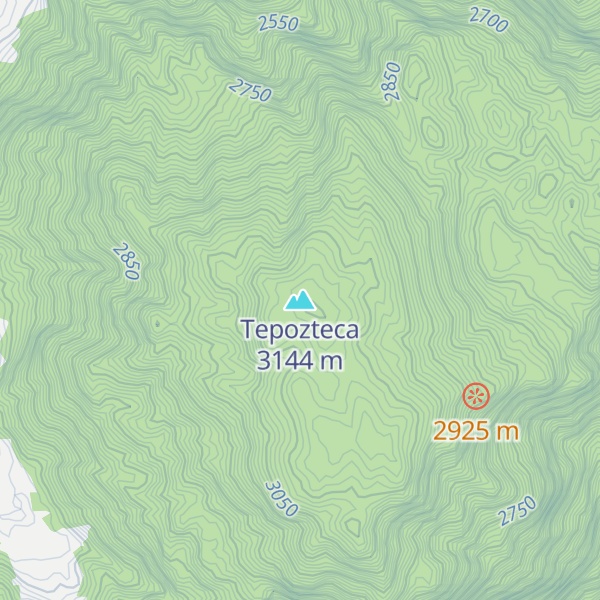 Map of Tepozteca