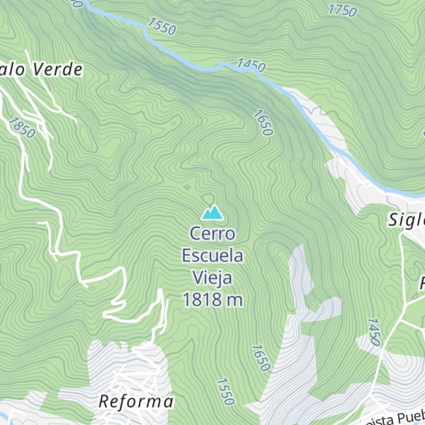 Map of Cerro Escuela Vieja