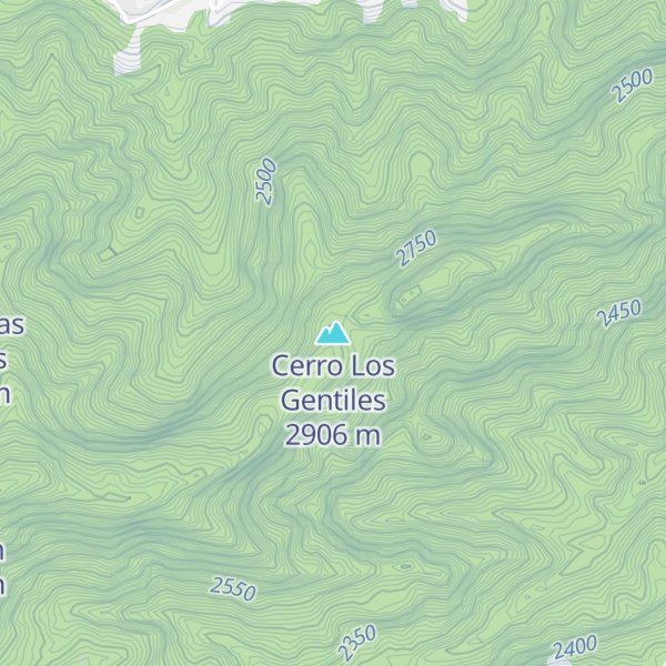 Map of Cerro Los Gentiles