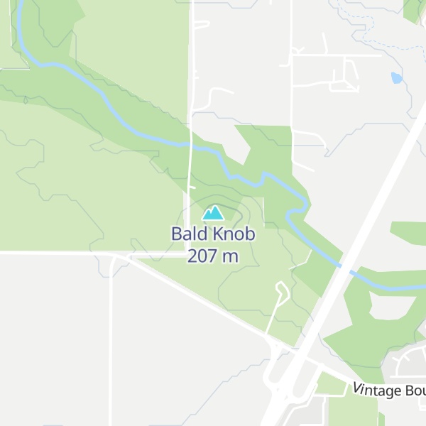Map of Bald Knob