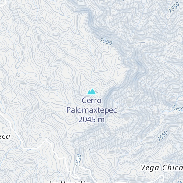 Map of Cerro Palomaxtepec