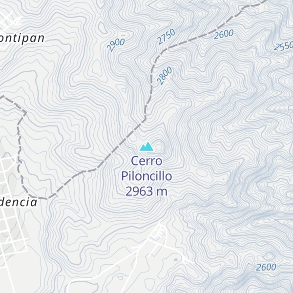 Map of Cerro Piloncillo