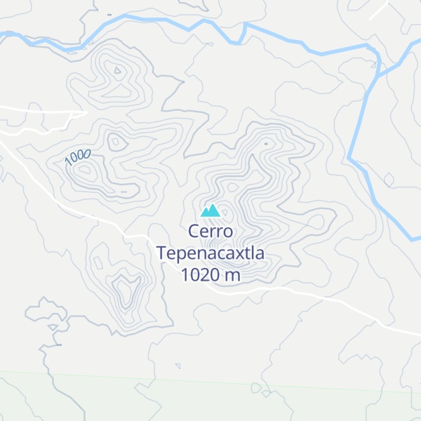 Map of Cerro Tepenacaxtla