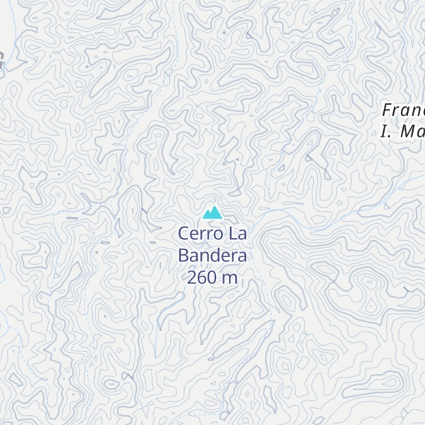 Map of Cerro La Bandera
