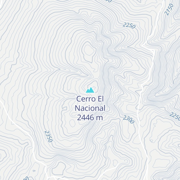 Map of Cerro El Nacional