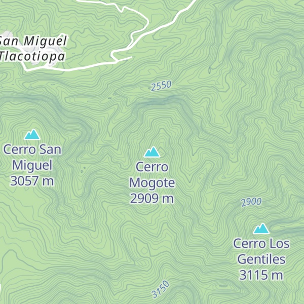 Map of Cerro Mogote