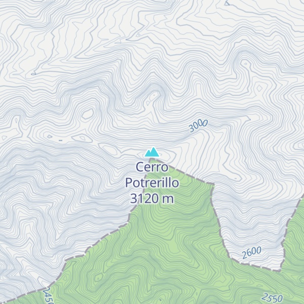 Map of Cerro Potrerillo