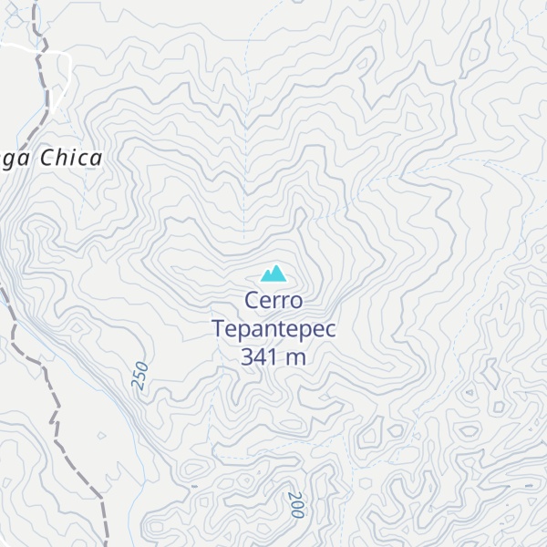 Map of Cerro Tepantepec