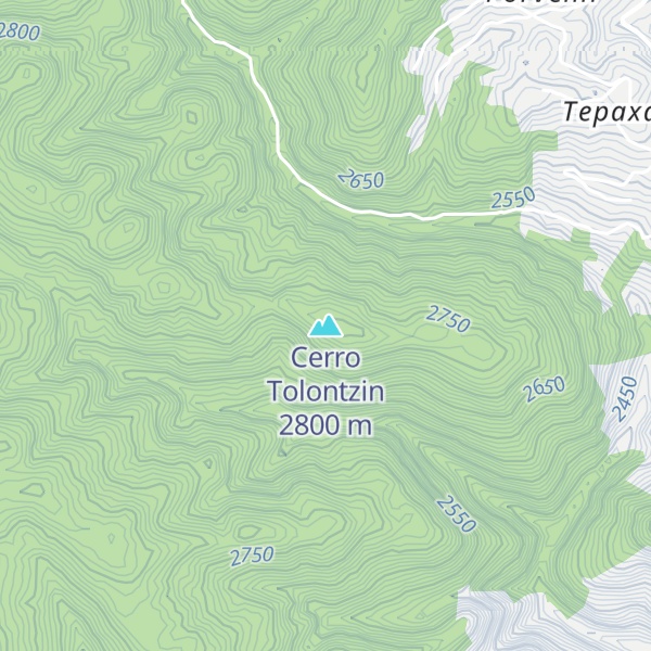 Map of Cerro Tolontzin