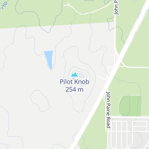 Map of Pilot Knob