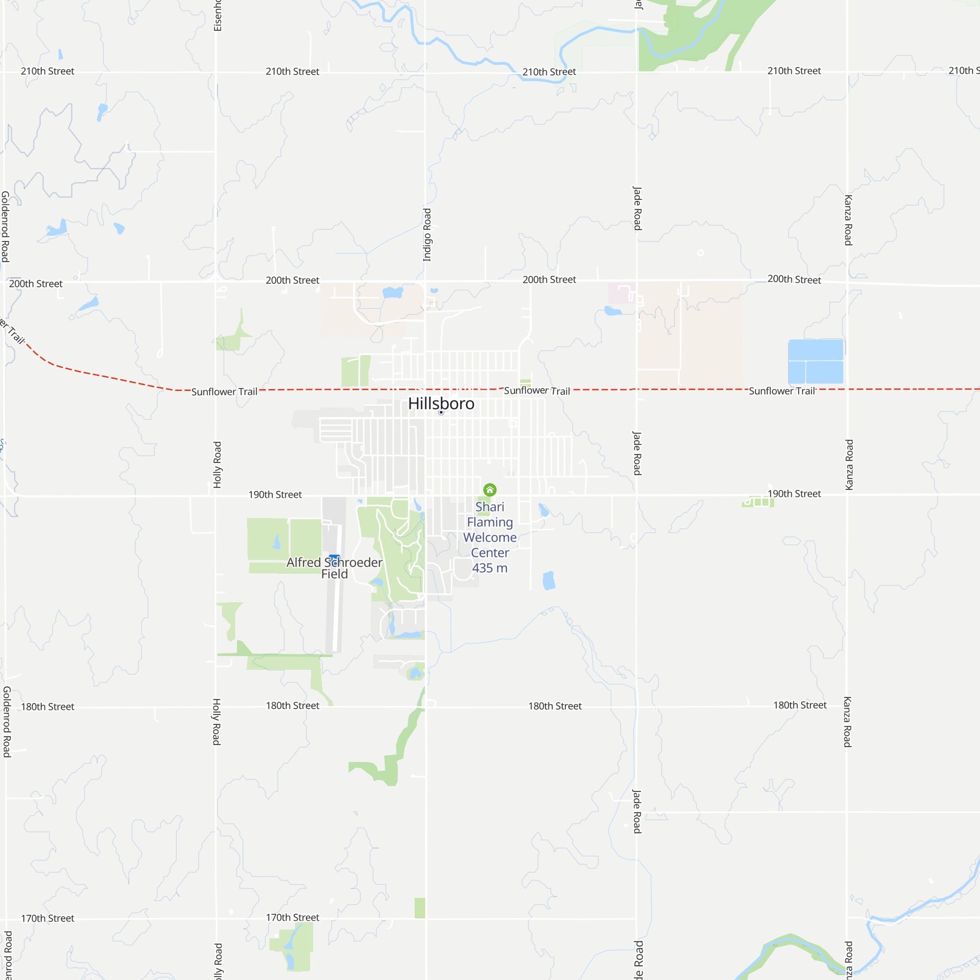 Shari Flaming Welcome Center map