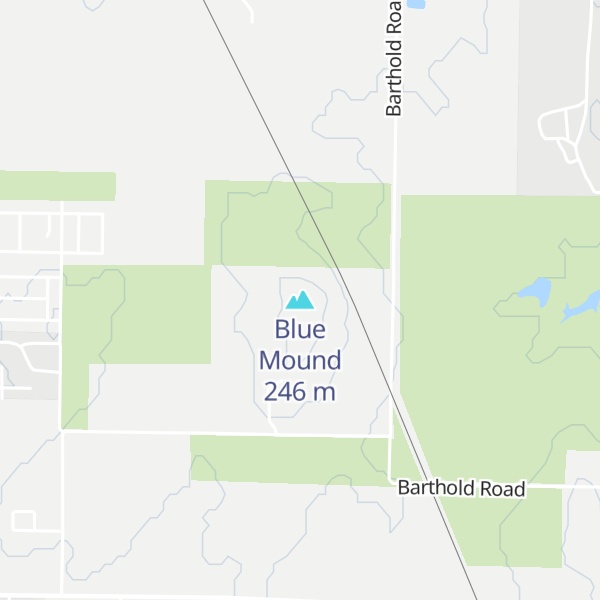 Map of Blue Mound