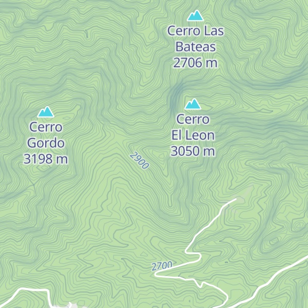 Map of Cerro El Cargador