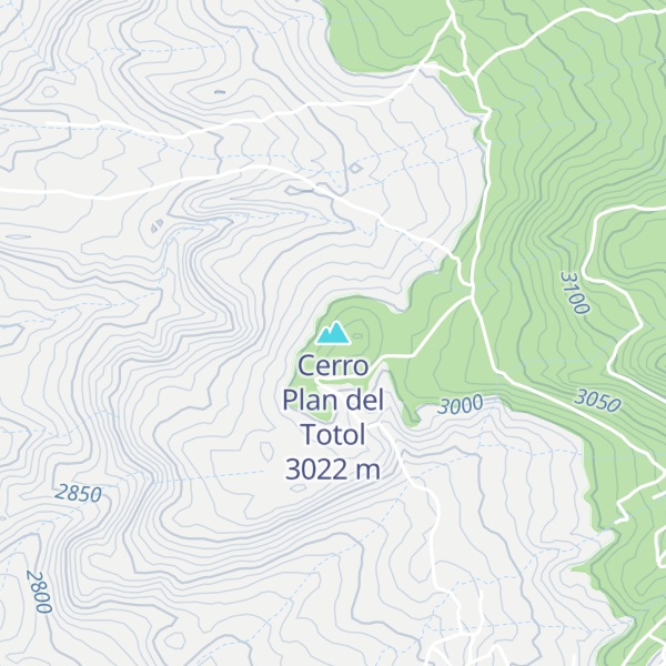 Map of Cerro Plan del Totol